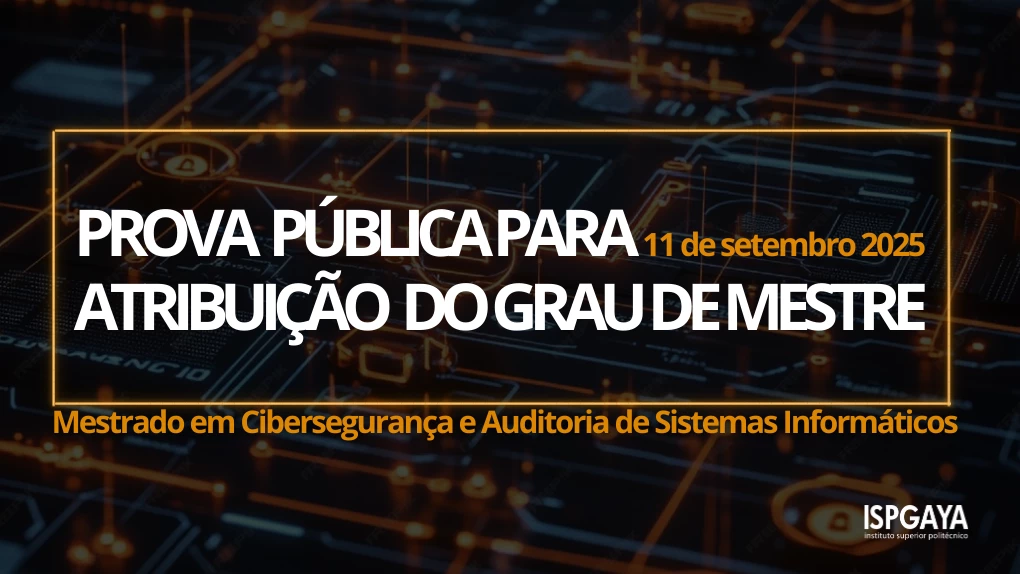 Prova Pública de Atribuição do Grau de Mestre