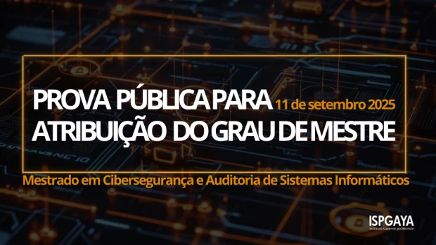 Prova Pública de Atribuição do Grau de Mestre
